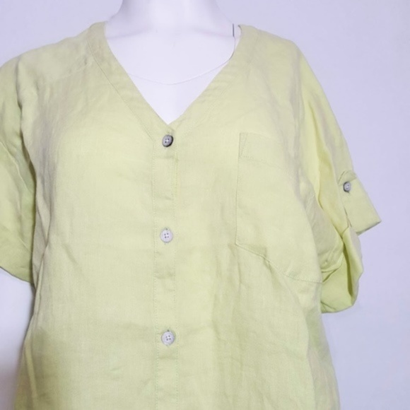 J.Jill Love Linen Button Blouse - Picture 2 of 7